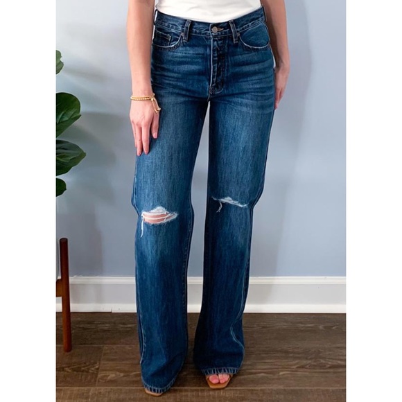 Kancan | Y2K Ultra High Waist 90s Flares - Picture 2 of 7